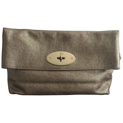 Pre-owned Mulberry Metallic Leather Clutch Bag