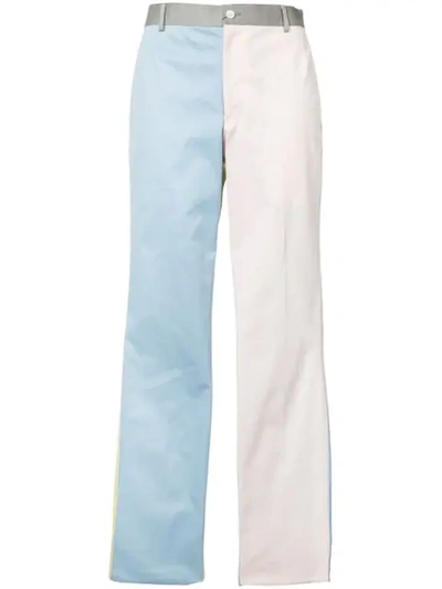Thom Browne Block Colour Tapered Trousers In Multicolour