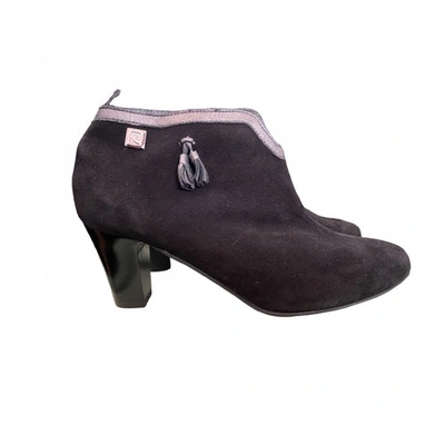 Pre-owned Pierre Cardin Ankle Boots In Black