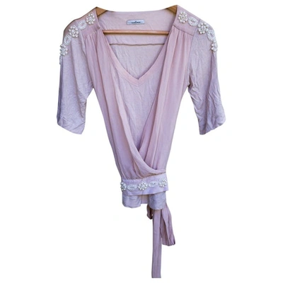 Pre-owned By Malene Birger Silk Blouse In Pink