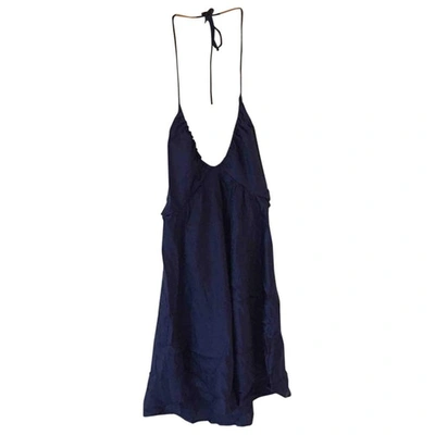 Pre-owned Tommy Hilfiger Silk Camisole In Navy