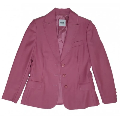 Pre-owned Moschino Cheap And Chic Wool Blazer In Pink