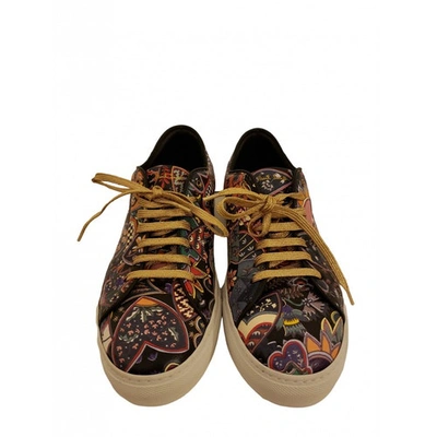 Pre-owned Paul Smith Leather Trainers In Multicolour