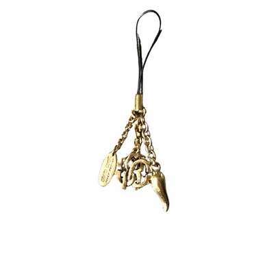 Pre-owned Roberto Cavalli Bag Charm In Gold