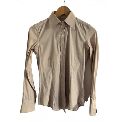 Pre-owned Mauro Grifoni Beige Cotton Top
