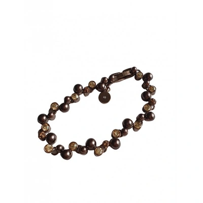 Pre-owned Givenchy Brown Metal Bracelet
