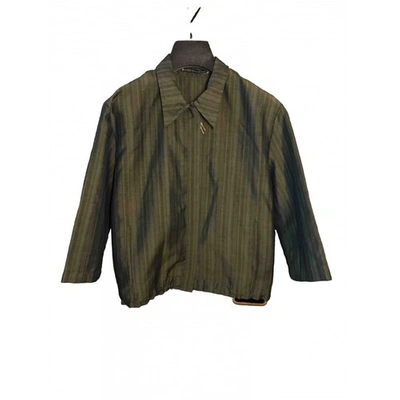 Pre-owned Lemaire Wool Jacket In Khaki