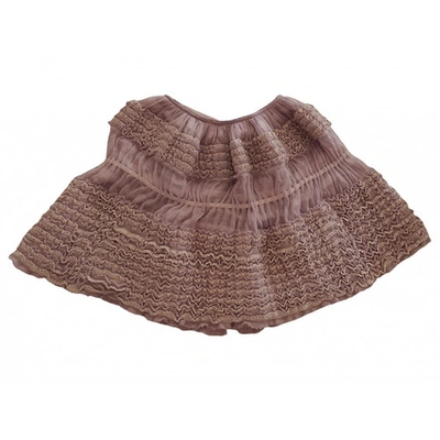 Pre-owned Alaïa Purple Wool Skirt