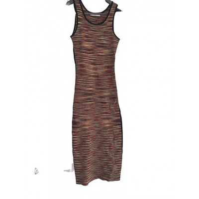 Pre-owned Sandro Mid-length Dress In Camel