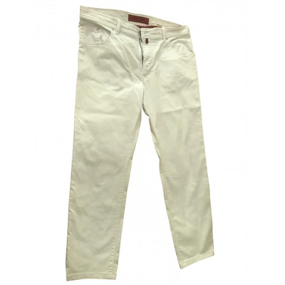 Pre-owned Pierre Cardin Trousers In White
