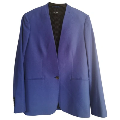 Pre-owned Paul Smith Blue Wool Jacket