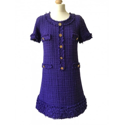 Pre-owned Edward Achour Purple Dress