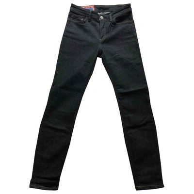 Pre-owned Acne Studios Blå Konst Blue Cotton - Elasthane Jeans