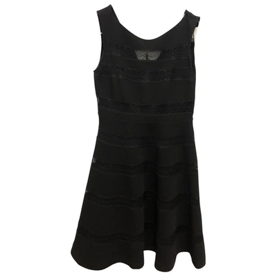 Pre-owned Sandro Mid-length Dress In Black