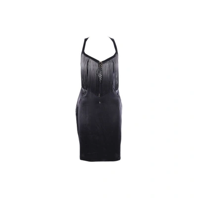 Pre-owned Roberto Cavalli Black Silk Dress