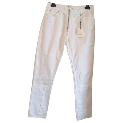 Pre-owned Sandro White Cotton Jeans