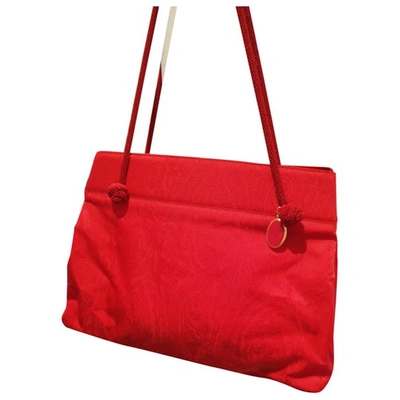 Pre-owned Etro Cloth Tote In Red