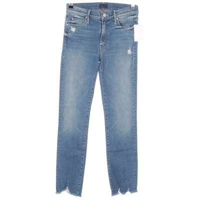 Pre-owned Mother Mblue Polyester Jeans In Blue