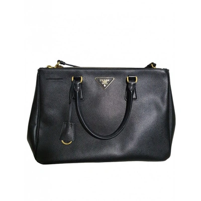 Pre-owned Prada Saffiano  Leather Bag In Black