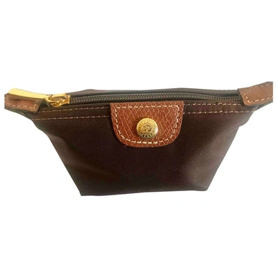 Pre-owned Longchamp Brown Cloth Purses, Wallet & Cases