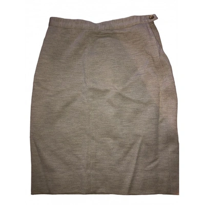 Pre-owned Sonia Rykiel Wool Mid-length Skirt In Beige