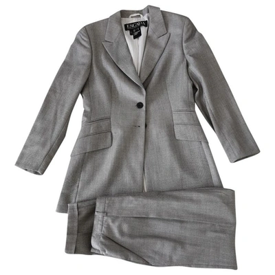 Pre-owned Escada Grey Wool Jacket