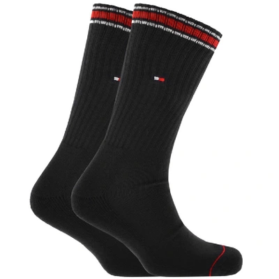 Tommy Hilfiger Two Pack Iconic Socks Black