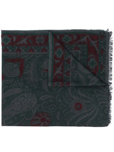 Etro Scarf Jacquard 70x200 In Green