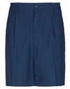 Armani Exchange Man Shorts & Bermuda Shorts Blue Size 31 Linen, Cotton