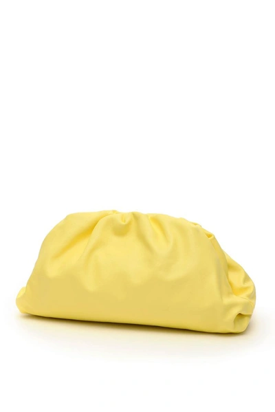 Bottega Veneta The Pouch Clutch Bag In Yellow