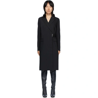 Helmut Lang Black Belted Coat