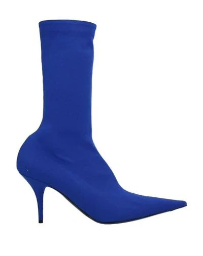 Balenciaga Ankle Boot In Bright Blue