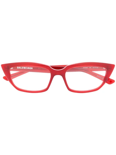 Balenciaga Cat-eye Eyeglasses In Red