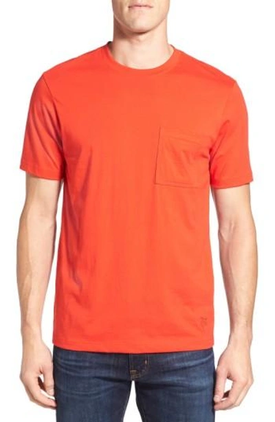 Vilebrequin Pocket T-shirt In Poppy Red
