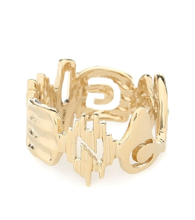 Givenchy Brass Ring In Metallic