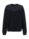 Acne Studios Logo Cotton Jersey Sweatshirt In Black