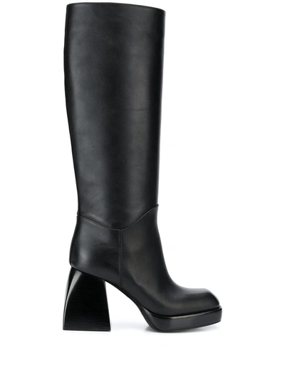 Nodaleto Bulla Solal Leather Knee-high Boots In Black