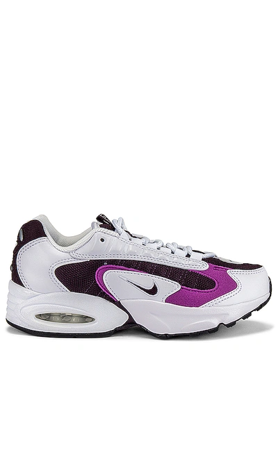 Nike Air Max Triax Sneaker In White  Burgundy & Ash Purple