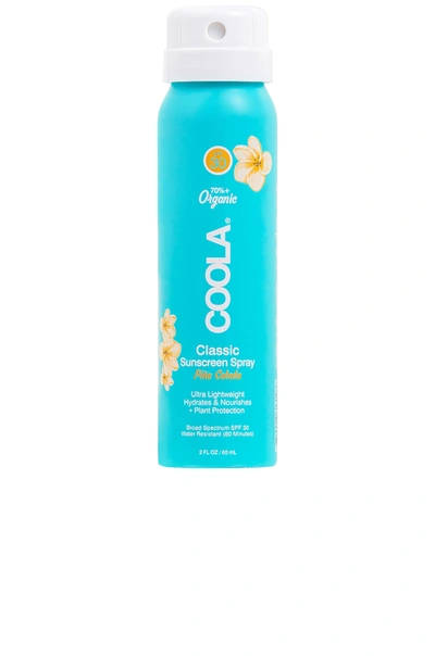 Coola Travel Classic Body Organic Sunscreen Spray Spf 30 In Pina Colada