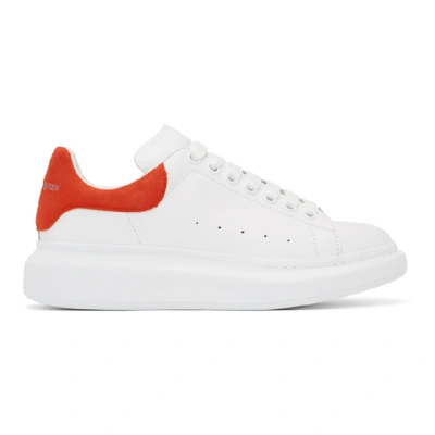 Alexander Mcqueen White & Red Oversized Sneakers