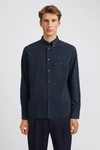 Filippa K Zachary Tencel Shirt In Navy