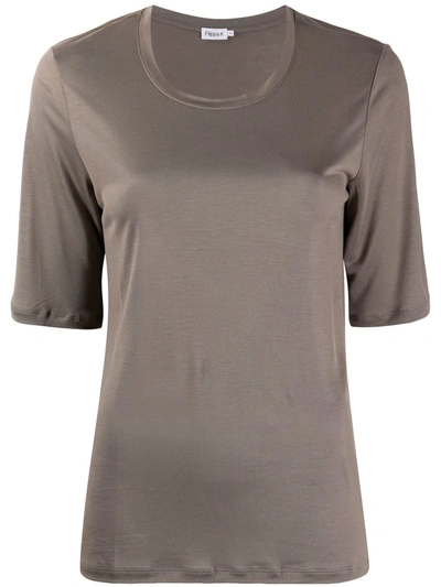 Filippa K Elena Short-sleeve T-shirt In Dark Taupe