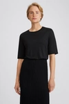 Filippa K Elena Tencel Tee In Black