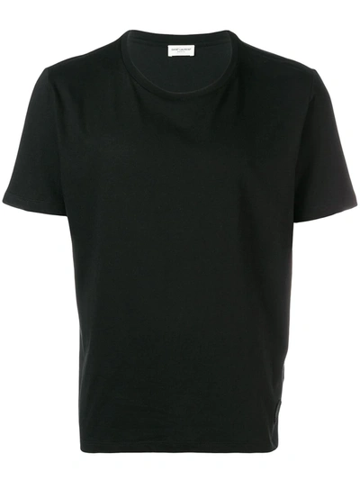 Saint Laurent Classic Short Sleeve T-shirt In Black