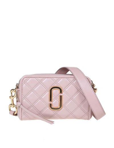 Marc Jacobs The Quilted Softshot 21 Quilted Leather Crossbody Bag In Beige