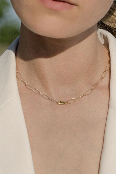 Alesya  Orlóva Bicolor Fine Necklace In Gold