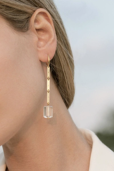 Alesya  Orlóva Lennse Chain Earrings In Gold