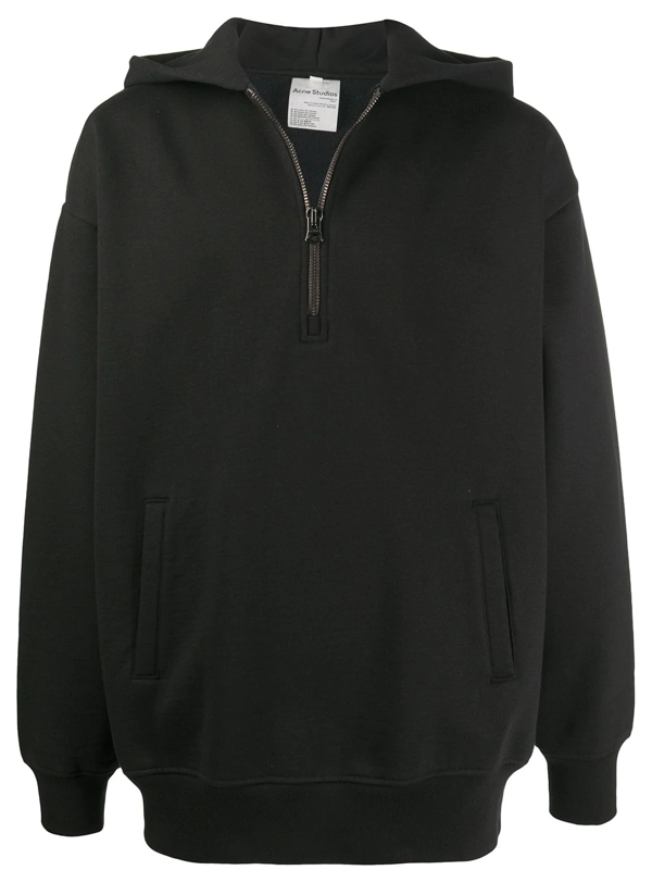 half hooded sweatshirt