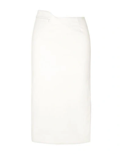 Commission Midi Skirts In White