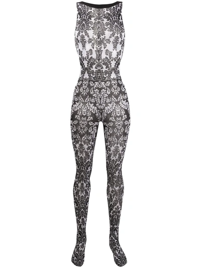 Wolford 70th Anniversary Microfiber Jumpsuit In Black